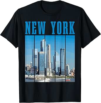 Amazon.com: New York Skyline 718 NYC NY Vintage Pride T